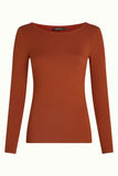 King Louie Lili Tee Uni Rib Spicy Brown 10116-554