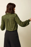 King Louie Carina Blouse Frio Spruced Green