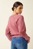 King Louie Febe Sweater Peachy Mesa Pink