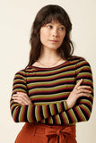 King Louie Lili Tee Frostine Stripe Spicy Orange 10121-945