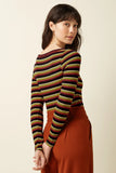 King Louie Lili Tee Frostine Stripe Spicy Orange 10121-945