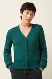 King Louie cardi V Farfalle Spruced Green