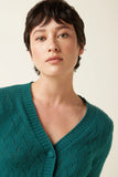 King Louie cardi V Farfalle Spruced Green