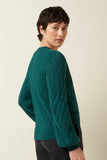 King Louie cardi V Farfalle Spruced Green