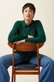 King Louie carina blouse viscose light Botanical Green