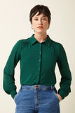 King Louie carina blouse viscose light Botanical Green
