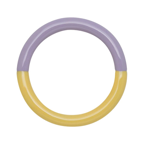 Lulu Copenhagen Double color ring yellow lavender emaille LULU-1438