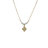 Madam the Label ketting isabelle miyuki beige goud