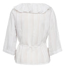 Nümph nuhalston wrap shirt bright white 705262-9000