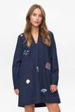 Nümph nuchiku dress dark blue denim 706039-3012