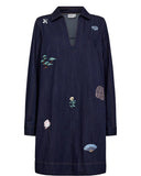 Nümph nuchiku dress dark blue denim 706039-3012