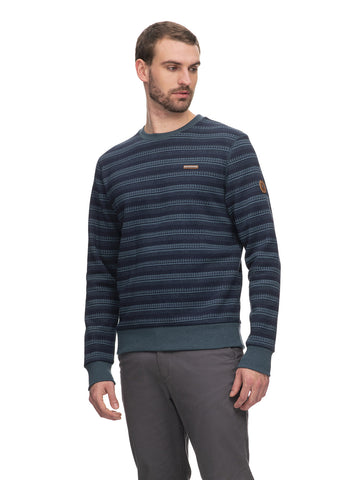 Ragwear sweatshirt inddie print navy 2322-30002-2028
