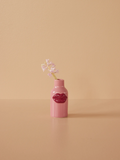 Rice ceramic vase pink with dark pink lips CEVAS-XSLIPI
