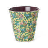 Rice medium melamine cup soft yellow with Emma's print MELCU-EMMA