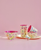 Rice medium melamine cup with butterfly print MELCU-BUTF