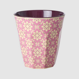 Rice medium melamine cup with graphic flower print MELCU-GRAF
