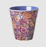 Rice medium melamine cup with wild vintage flower print MELCU-WFLO 