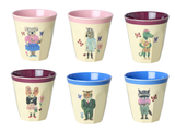 Rice medium cup multicolor Nathalie Lété print 6 assorted colors