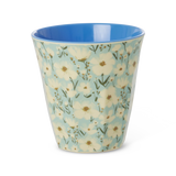 Rice medium melamine cup mint with summer bloom print MELCU-SUBL