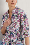 Seasalt Cornwall Larissa shirt floral terrain chalk B-WM23525-31320