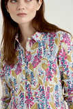Seasalt Cornwall Larissa shirt lino foxglove chalk B-WM23525-31936
