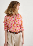 Seasalt Cornwall Larissa shirt sun geo marigold WM00243_SUN