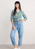 Seasalt Cornwall Larissa shirt zennor blooms chalk WM00243_ZENNOR