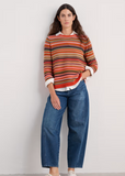 Seasalt Cornwall makers jumper- Ripple Marks pear Multi