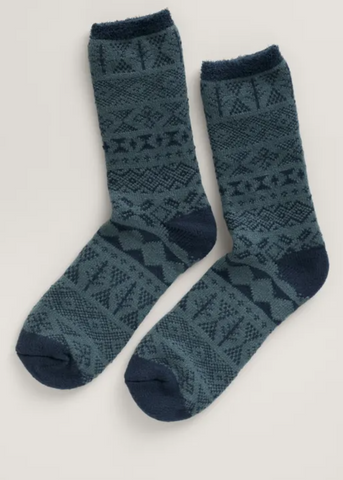 Seasalt Cornwall men's cabin socks bostraze rich nickel B-AC33007-29337