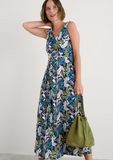 Seasalt Cornwall polmanter dress regular linear leaves maritime WM12232R