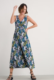 Seasalt Cornwall polmanter dress regular linear leaves maritime WM12232R