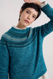 Seasalt Cornwall spruce frost jumper mohair swirling lake mix B-WM34675-34183