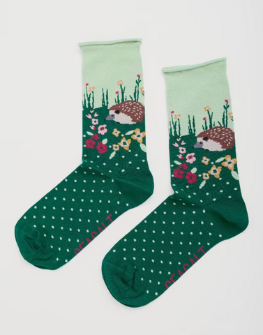 Seasalt Cornwall women's bamboo arty socks meadow rue dark forage AC17165_MEADOW