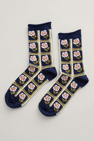 Seasalt Cornwall womens arty socks hattie maritime B-AC00412-31731