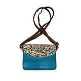 Soruka Beth print leather bag blue 047040P-1