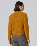 Surkana V-neck cardigan mustard 555ALBO332-11
