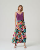 Surkana Wide Cross-Over Skirt Multi