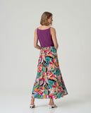 Surkana Wide Cross-Over Skirt Multi