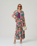 Surkana Wide Cross-Over Skirt Multi