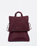 Surkana backpack in quilted nylon maroon 24DIAC521-41