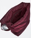 Surkana backpack in quilted nylon maroon 24DIAC521-41