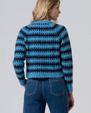 Surkana cardigan with three buttons blue 565MARA332-51
