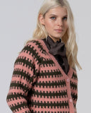 Surkana cardigan with three buttons pink 565MARA332-30