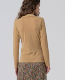 Surkana crossover-neck T-shirt gold 565IRLU014-91