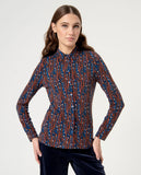Surkana fitted shirt long sleeves blue 554DICO113-51