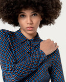 Surkana fitted shirt long sleeves blue 554MEVI113-51