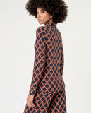 Surkana fitted shirt long sleeves brown 564RIVI113-70