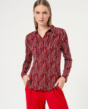 Surkana fitted shirt long sleeves maroon 554DICO113-41