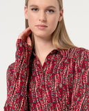 Surkana fitted shirt long sleeves maroon 554DICO113-41
