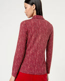 Surkana fitted shirt long sleeves red 554DILA116-40